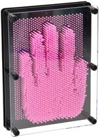 Spijkerkunst giocattolo creativo cornice rosa con perni multicolore-2