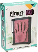 Spijkerkunst giocattolo creativo cornice rosa con perni multicolore