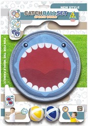 Gioco di lancio e presa squalo giocattolo con velcro e palline