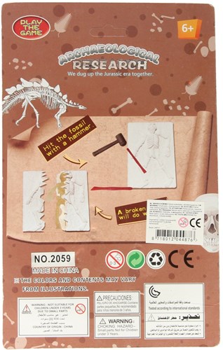 Set scavo dinosauro giocattolo fossile 2 pezzi scoperta-3