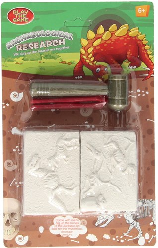 Set scavo dinosauro giocattolo fossile 2 pezzi scoperta