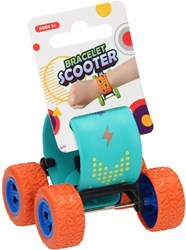 Lobbes skateboard giocattolo braccialetto schiocco con ruote multicolore
