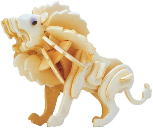 Lobbes kit di costruzione in legno leone modello 3D giocattolo creativo