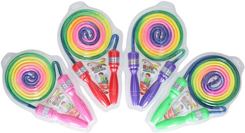 Lobbes corda per saltare arcobaleno giocattolo colorato per bambini