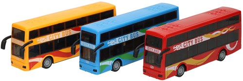 Citybus autobus giocattolo frizione con luci e suoni multicolore-2
