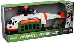 Elicottero di salvataggio animali giocattolo con luce e suono - plastica