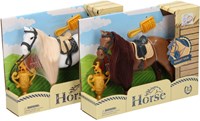 Cavallo giocattolo con pettine e trofeo - giocattolo cavallo per bambini