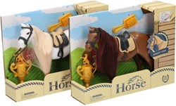 Cavallo giocattolo con pettine e trofeo - giocattolo cavallo per bambini