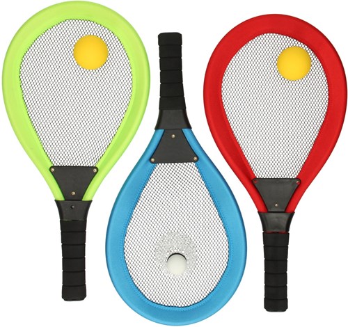 Set tennis e badminton morbido giocattolo per bambini multicolore-2
