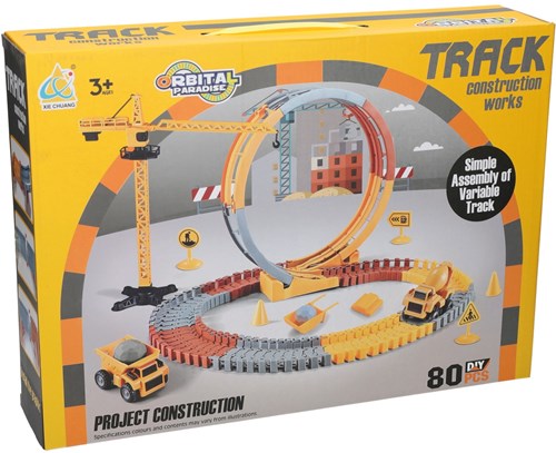 Albatros Hengelsport set costruzioni pista giocattolo con 80 pezzi