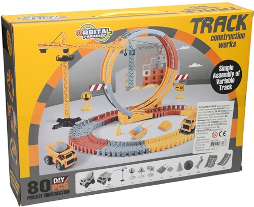 Albatros Hengelsport set costruzioni pista giocattolo con 80 pezzi-2