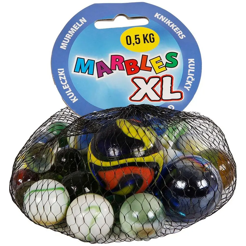 Set di biglie giocattolo multicolore 500g vetro per bambini