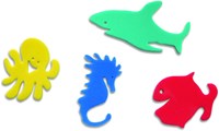 Edushape Giocattoli da bagno Pesce Divertimento - 4 canne da pesca & 36 pesci in scatola