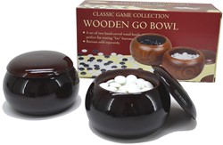 HOT Games Set di 2 vasi Go, scatola foto in legno marrone