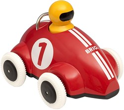 Brio auto da corsa Push & Go - macchinina in legno rossa - 30226