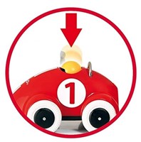 Brio auto da corsa Push & Go - macchinina in legno rossa - 30226-2