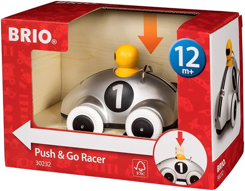 Brio auto da corsa Push & Go argento Special Edition giocattolo-2
