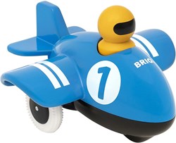 Brio Push & Go Aereo - aeroplano giocattolo in legno colorato per bambini piccoli