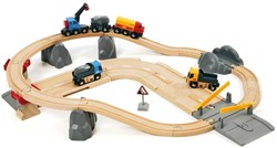 Brio set trasporto ferroviario e stradale trenino in legno - 33210