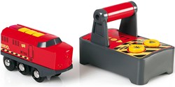 Brio treno RC locomotiva rossa con telecomando - trenino giocattolo