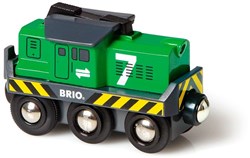 Brio locomotiva treno merci a batteria con fari - 33214