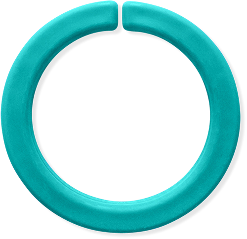 ARK Therapeutic bracciale da masticare giocattolo sensoriale Small Teal XT Medium Gladde kauwarmband om te draaien om de pols, alternatief voor kauwen op mouwen, voor kinderen en volwassenen.