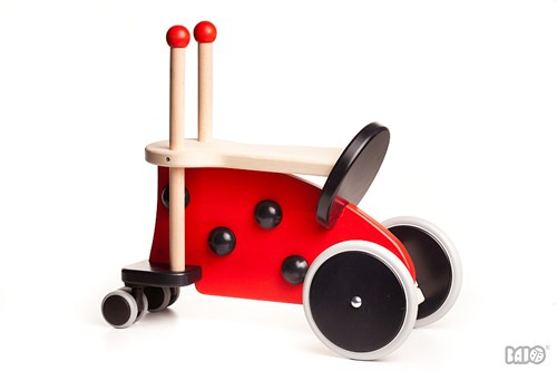 Bajo cavalcabile Ladybird - giocattolo in legno per bambini-2