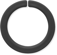 ARK Therapeutic bracciale sensoriale da masticare nero XT medio piccolo Gladde kauwarmband om te draaien om de pols, alternatief voor kauwen op mouwen, voor kinderen en volwassenen.