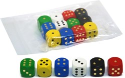 HOT Sports + Toys dado in legno 20 mm 6 colori giocattolo educativo