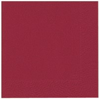 Duni tovaglioli bordeaux rosso 3 veli carta 33x33 cm decorazione tavola