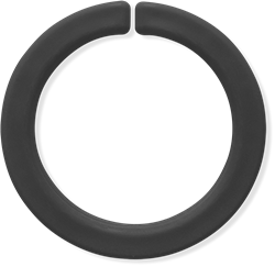 ARK Therapeutic bracciale sensoriale da masticare giocattolo nero grande XT medio Gladde kauwarmband om te draaien om de pols, alternatief voor kauwen op mouwen, voor kinderen en volwassenen.