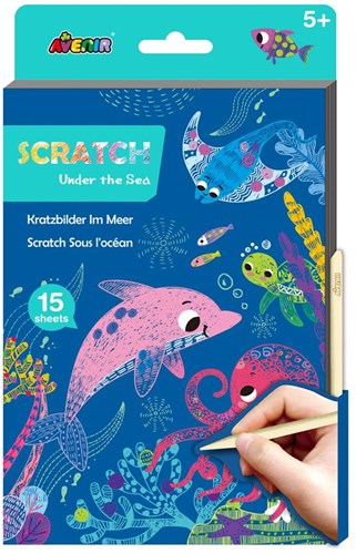 AVENIR Scratch Art Book A5 - Sea Life