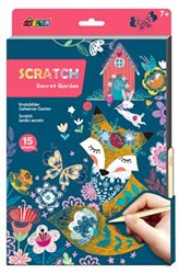 Avenir libro scratch art A4 giardino segreto disegno creativo 15 pagine