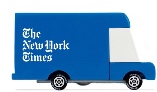 Candylab auto giocattolo in legno - NYT Delivery Van - multicolore