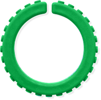 ARK Therapeutic bracciale da masticare giocattolo sensoriale verde XXT extra resistente Getextureerde kauwarmband om te draaien om de pols, alternatief voor kauwen op mouwen, voor kinderen en volwassenen.