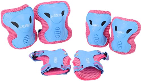 Alert set protezioni bambini 3 pezzi rosa taglia M pattinaggio skateboard-2