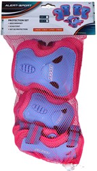 Alert set protezioni bambini 3 pezzi rosa taglia M pattinaggio skateboard