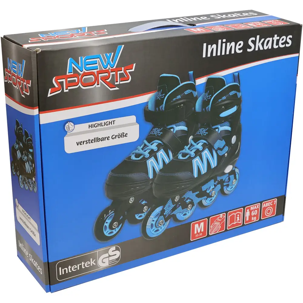NSP Inliner schw./blau ABEC 7, Gr.35-38