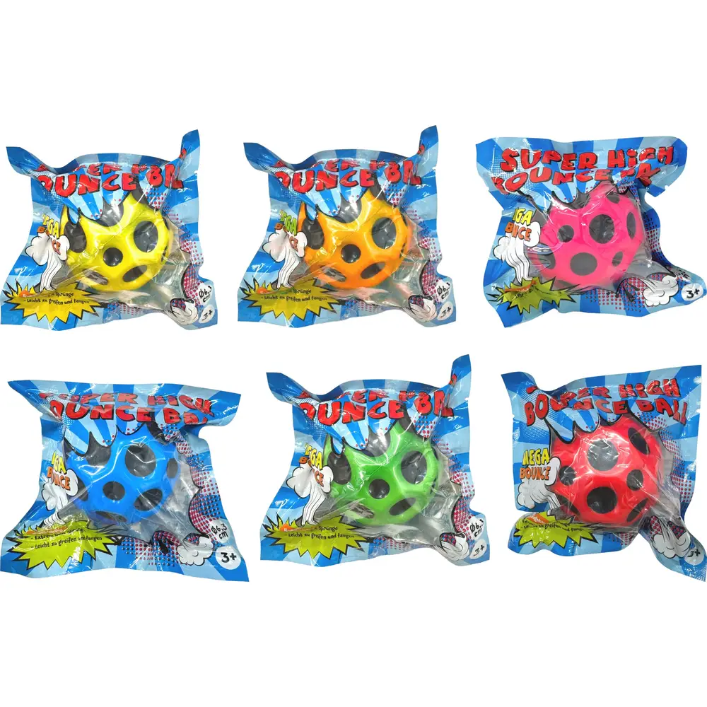 Vedes palla rimbalzante giocattolo 6,3 cm colorata per bambini