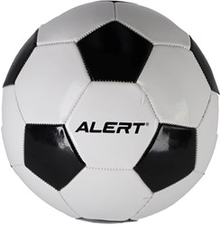 Alert pallone da calcio bianco-nero misura 5 – palla sportiva resistente per bambini