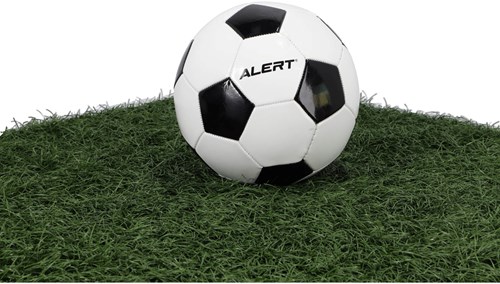 Alert pallone da calcio bianco-nero misura 5 – palla sportiva resistente per bambini-2