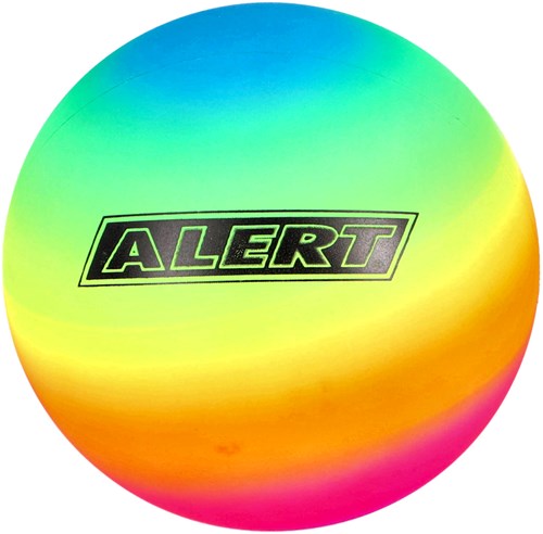 Alert pallone calcio arcobaleno PVC 15 cm - set 3 pezzi per giocare all’aperto-2