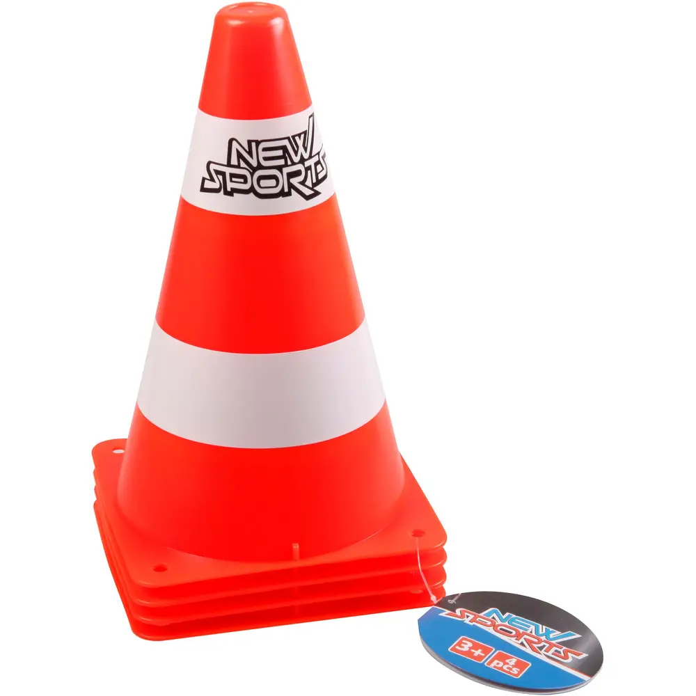 New Sports set di coni - 4 pezzi - giocattolo percorso - arancione