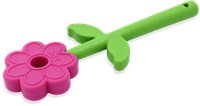 ARK Therapeutic giocattolo da masticare Flower Wand - giocattolo sensoriale rosa Tweekleurige kauwstaaf met bloemvorm, geschikt voor kauwen met kiezen én voortanden.
