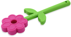 ARK Therapeutic giocattolo da masticare Flower Wand - giocattolo sensoriale rosa Tweekleurige kauwstaaf met bloemvorm, geschikt voor kauwen met kiezen én voortanden.