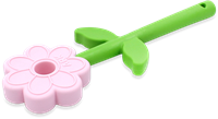 ARK Therapeutic giocattolo da masticare Flower Wand rosa chiaro giocattolo sensoriale Tweekleurige kauwstaaf met bloemvorm, geschikt voor kauwen met kiezen én voortanden.