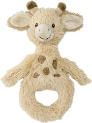Happy Horse sonaglio giraffa Gus peluche giocattolo neonato beige 18 cm