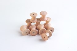 TickiT rocchetti in legno per lavoretti - set di 10 rocchetti naturali
