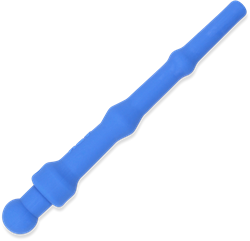 ARK Therapeutic gioco da masticare Magic Wand giocattolo sensoriale blu Lang, slank toverstafvormig kauwtool dat gemakkelijk de achterste kiezen bereikt.