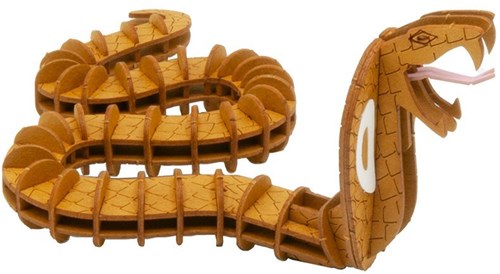 Fridolin modello di carta 3D - giocattolo educativo cobra cartone